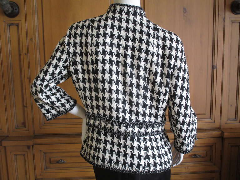 chanel houndstooth jacket