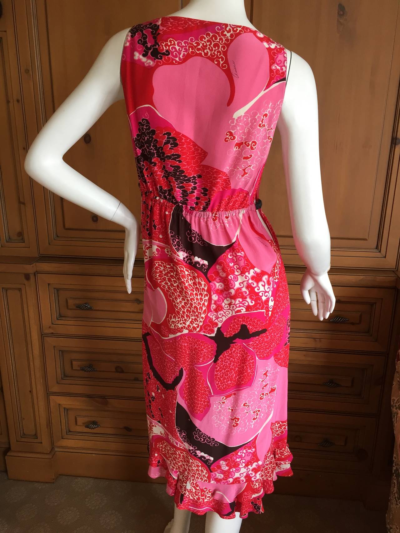 Gucci by Tom Ford Sexy Hibiscus Dress / Swimsuit Cover In Excellent Condition In Cloverdale, CA