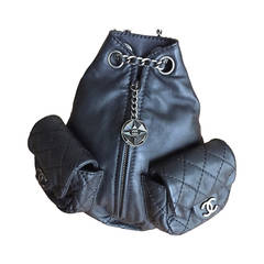 Chanel Rare Limited Edition Black Quilted Lambskin Mini Backpack