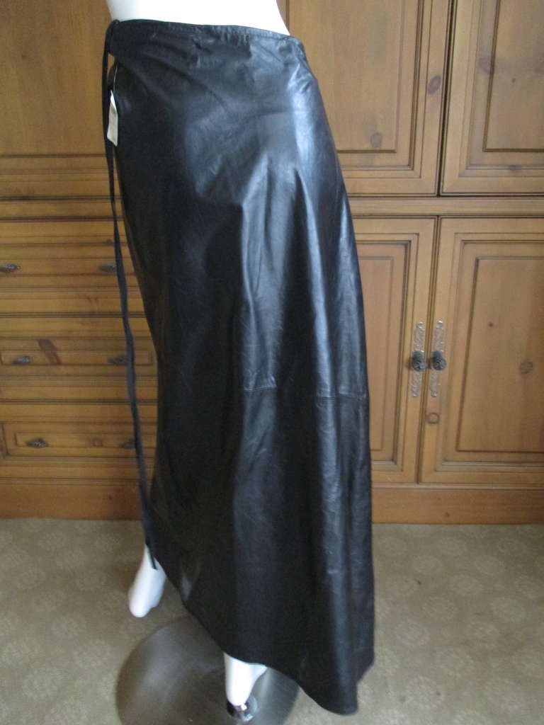 Ann Demeulemeester Black Leather Suit In New Condition In Cloverdale, CA