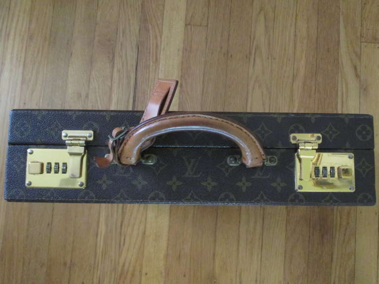 Louis Vuitton 1970's Hard Sided Briefcase  Attache Case In Excellent Condition In Cloverdale, CA