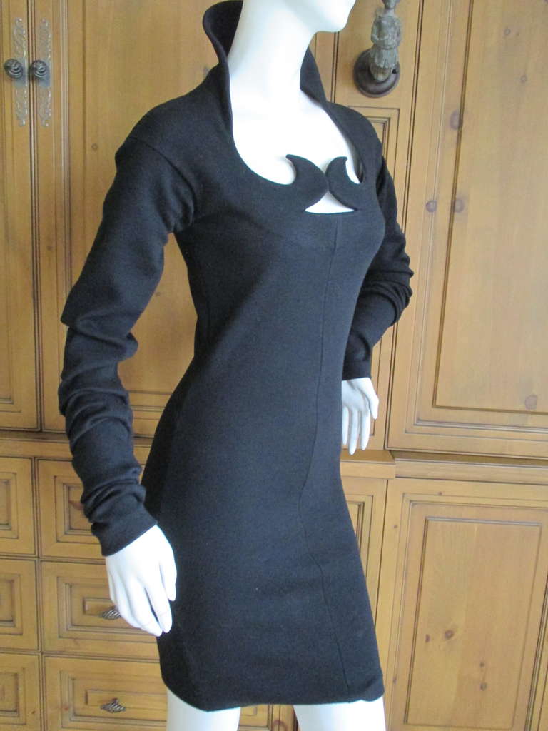 Romeo Gigli Iconic Vintage Bodycon Knit Heart Dress 2