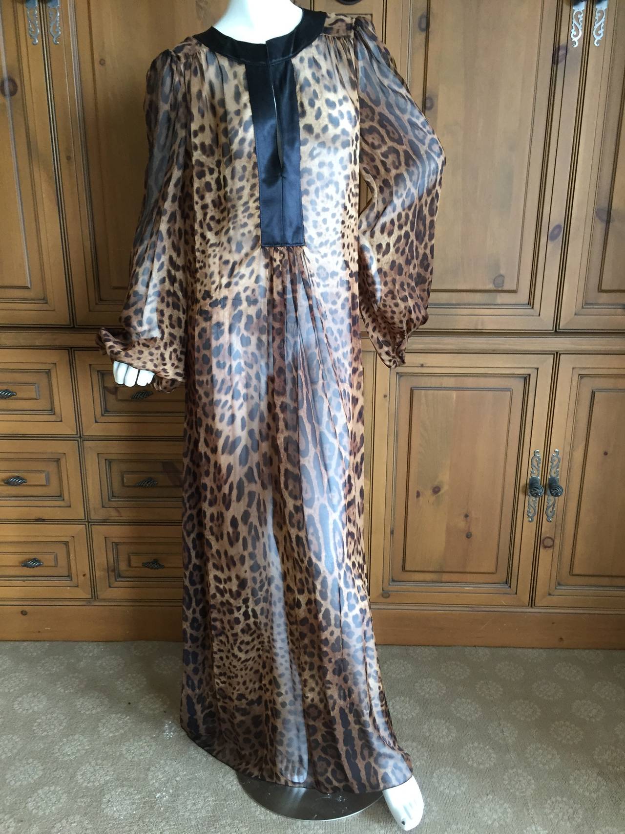 leopard caftan