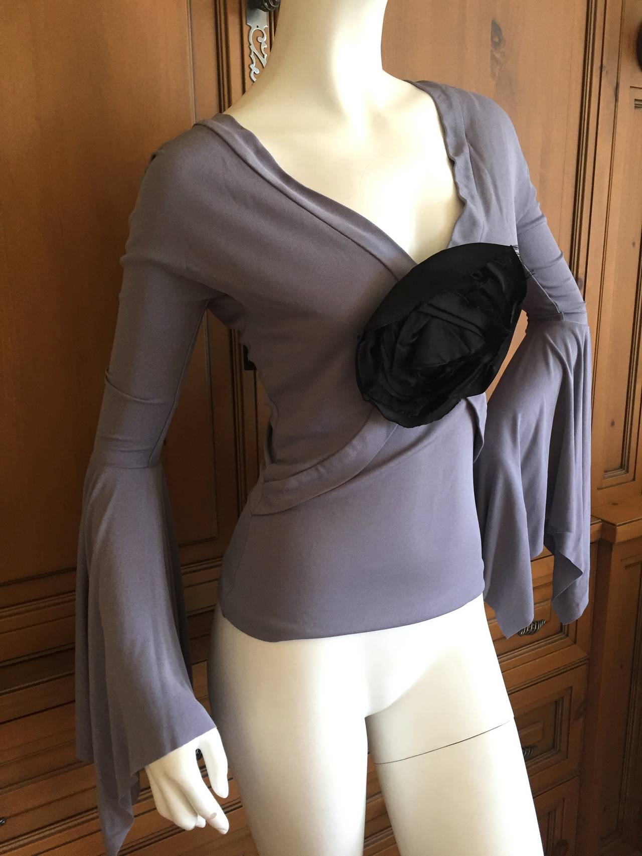 Yves Saint Laurent by Tom Ford Bell Sleeve Top NWT In New Condition For Sale In Cloverdale, CA