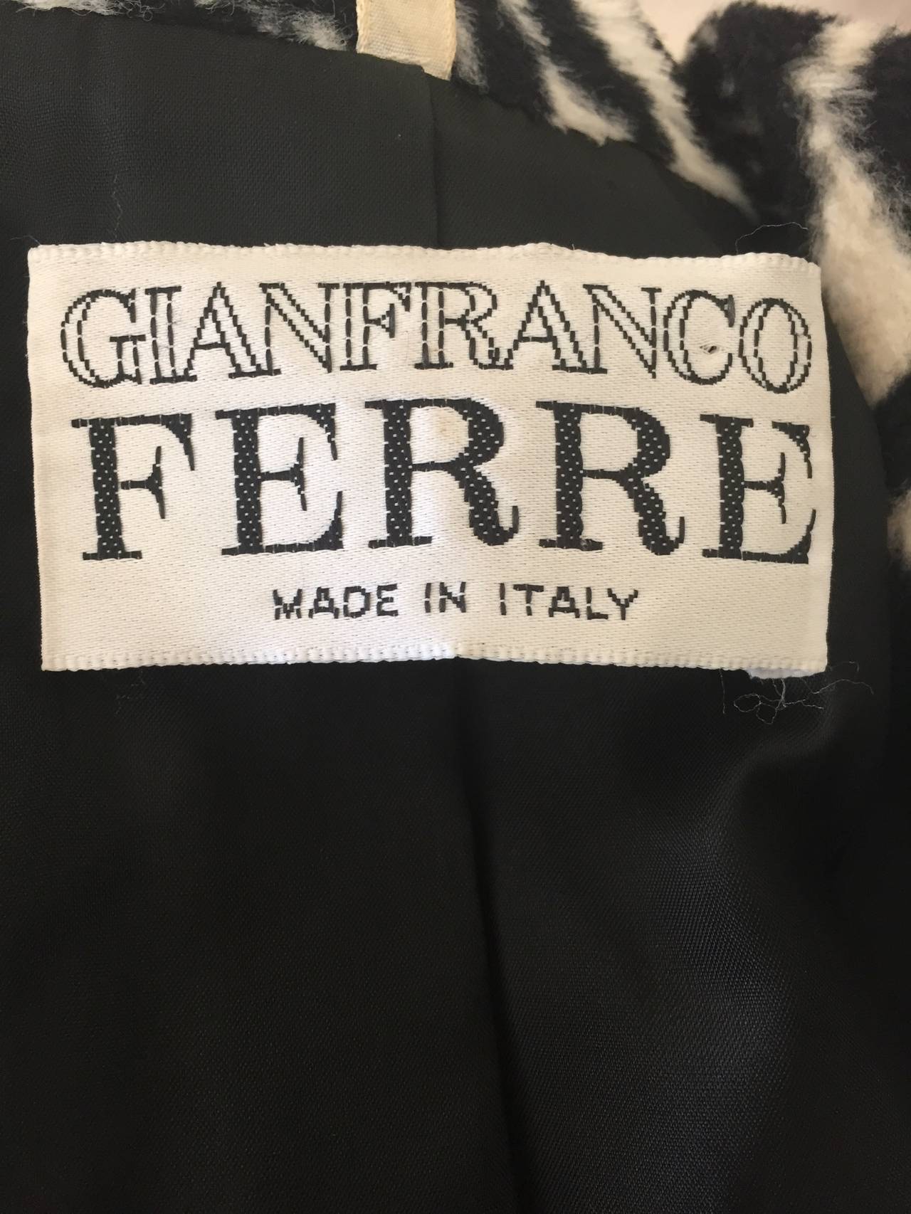 Gianfranco Ferre Plush Zebra Jacket 3