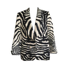 Gianfranco Ferre Plush Zebra Jacket