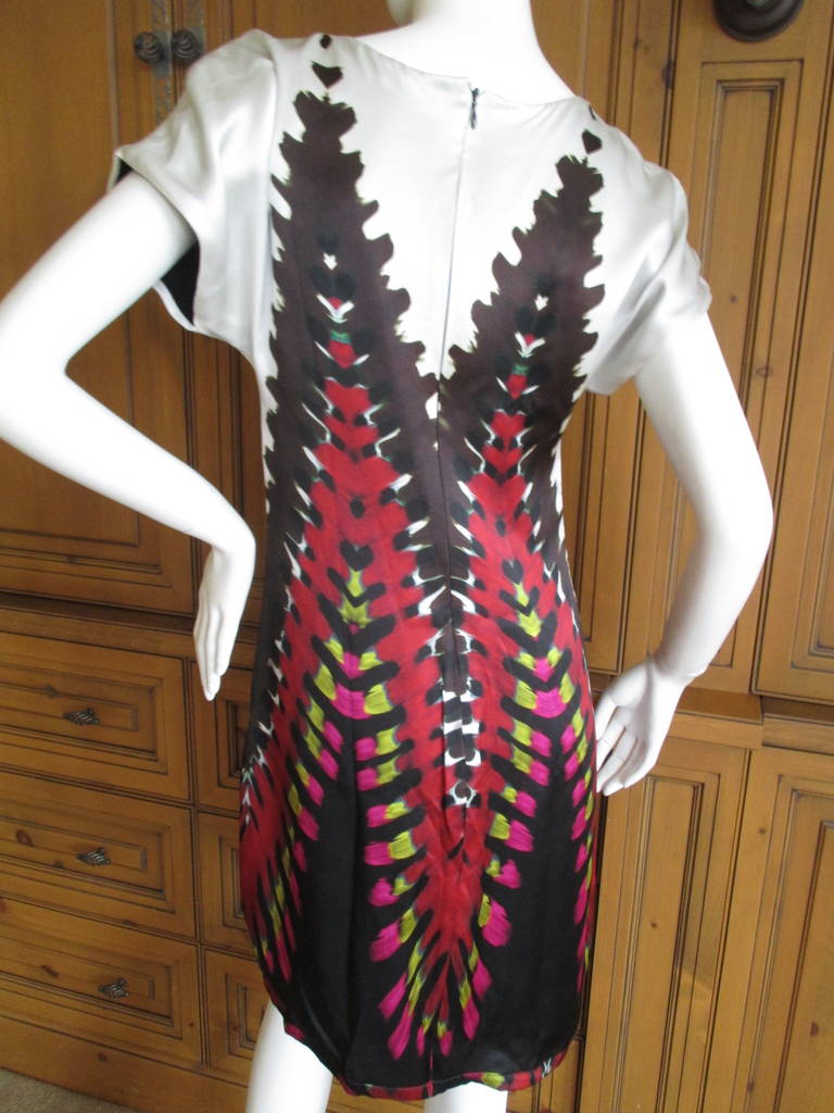 Sweet Little Cap Sleeve Tie Dye Silk Dress from Rodarte 
Sz 4
Silk with a silk lining