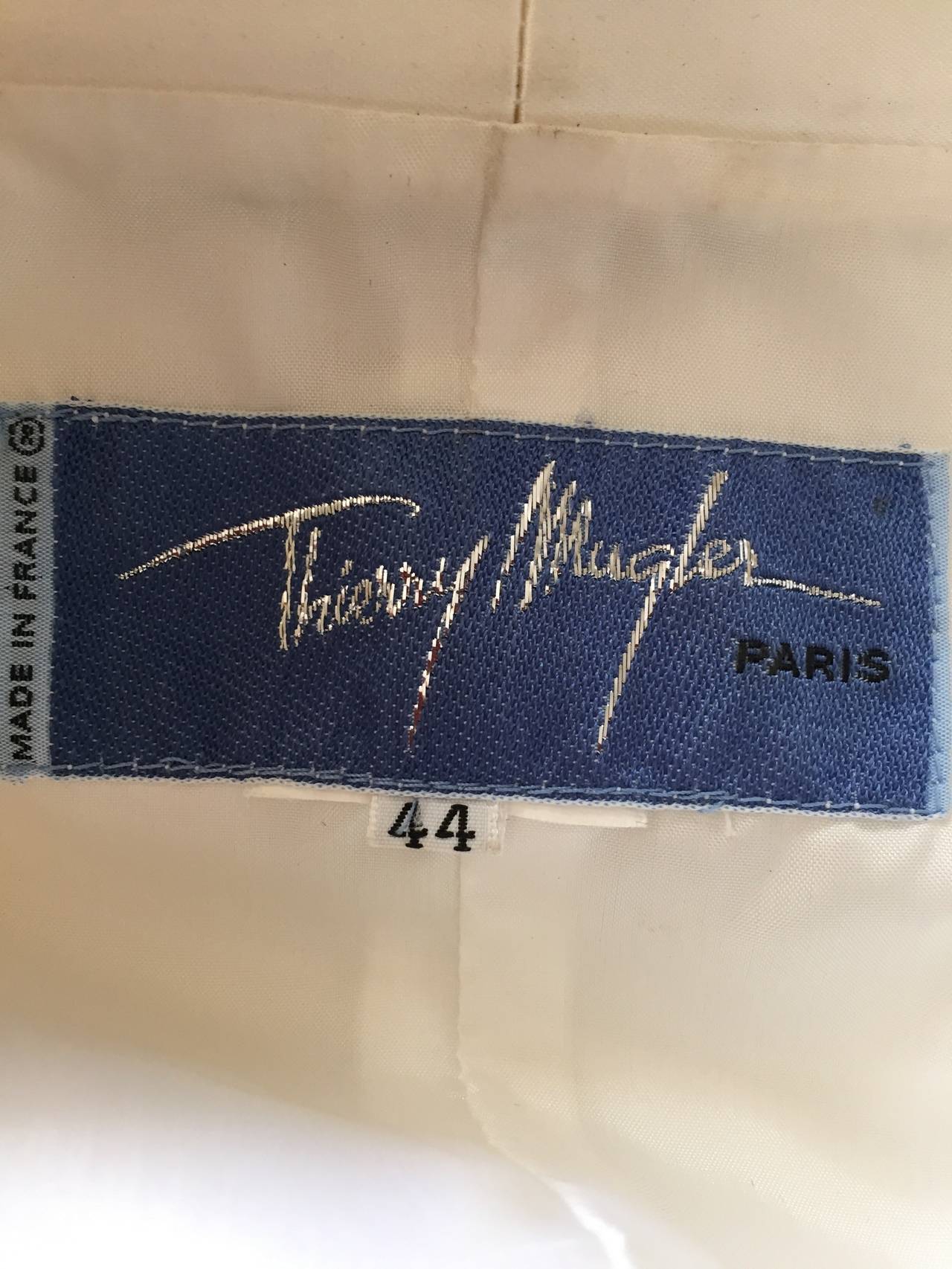 Thierry Mugler Vintage Ivory Tuxedo 5