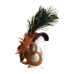 1940's Bird of Paradise Feather Hat