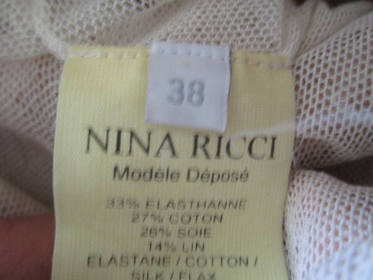 Nina Ricci by Olivier Theyskens pink silk floor length dress with train 2
