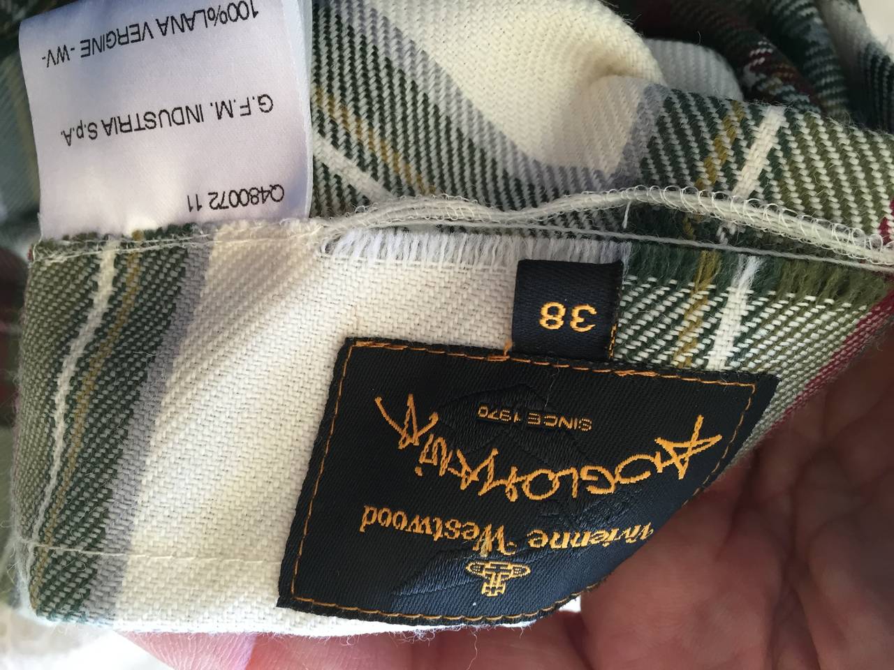 Vivienne Westwood Vintage Tartan Plaid Bondage Skirt at 1stDibs ...