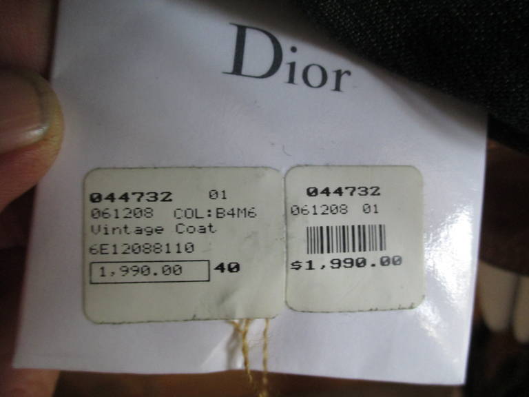 Dior by Galliano Leather Trim Denim Coat/Dress 4