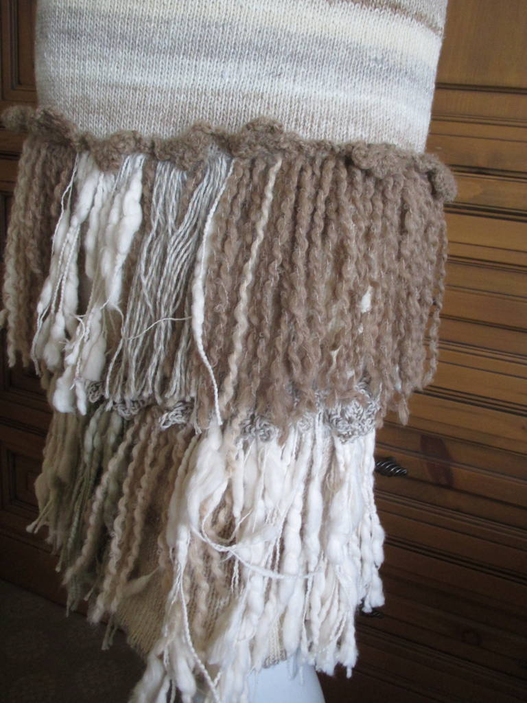 Rodarte Hand Knit Fringe Skirt 2