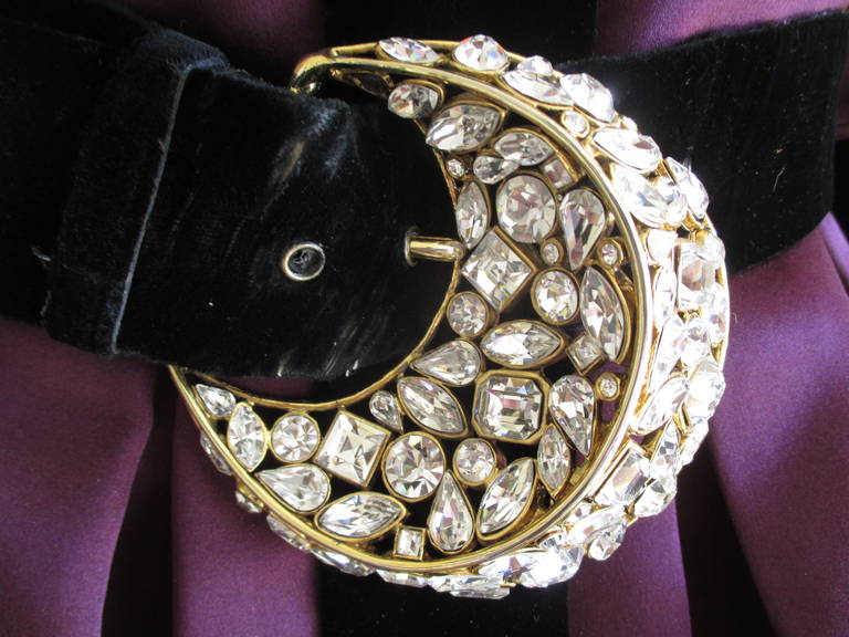 Oscar de la Renta Vintage Dress with Jeweled Belt 1