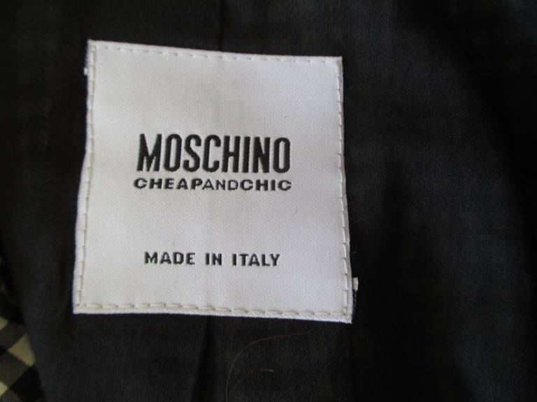 Moschino Mod Gingham Jacket 1