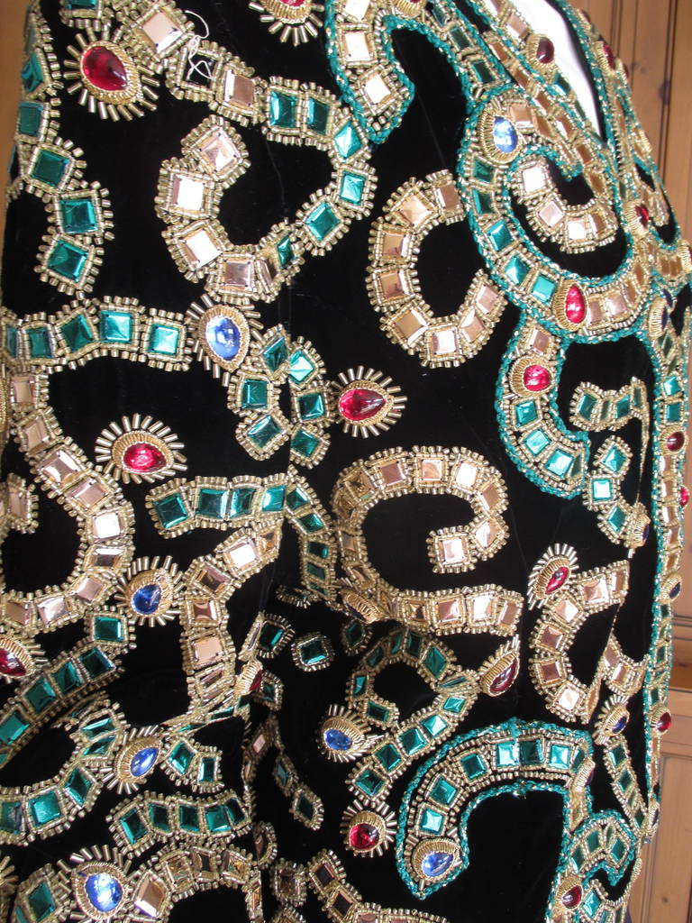 Oscar de la Renta Vintage Byzantine Inspired Jeweled Evening Jacket 4