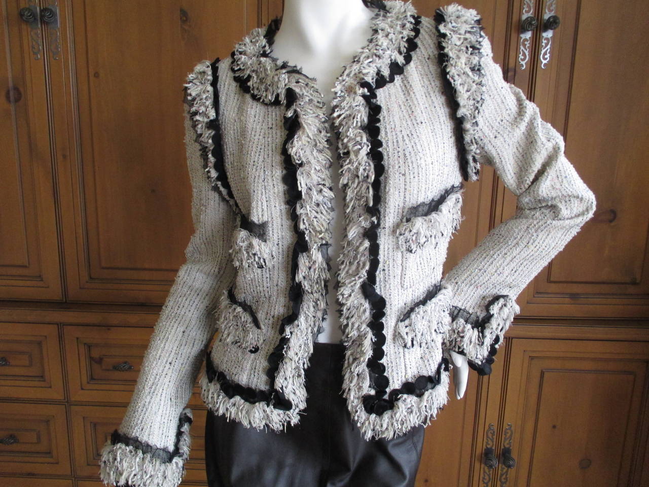 Women's Chanel Fringe Fantasy Tweed Jacket