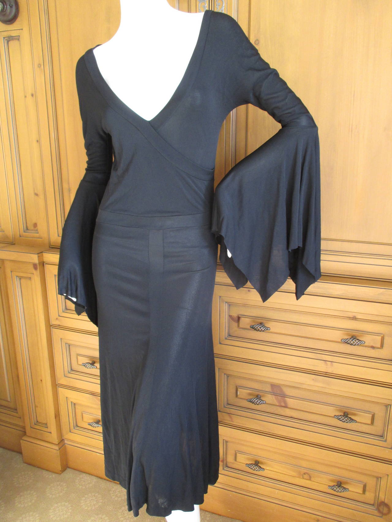 YSL Tom Ford '02 Bell Sleeve Dress In Good Condition In Cloverdale, CA