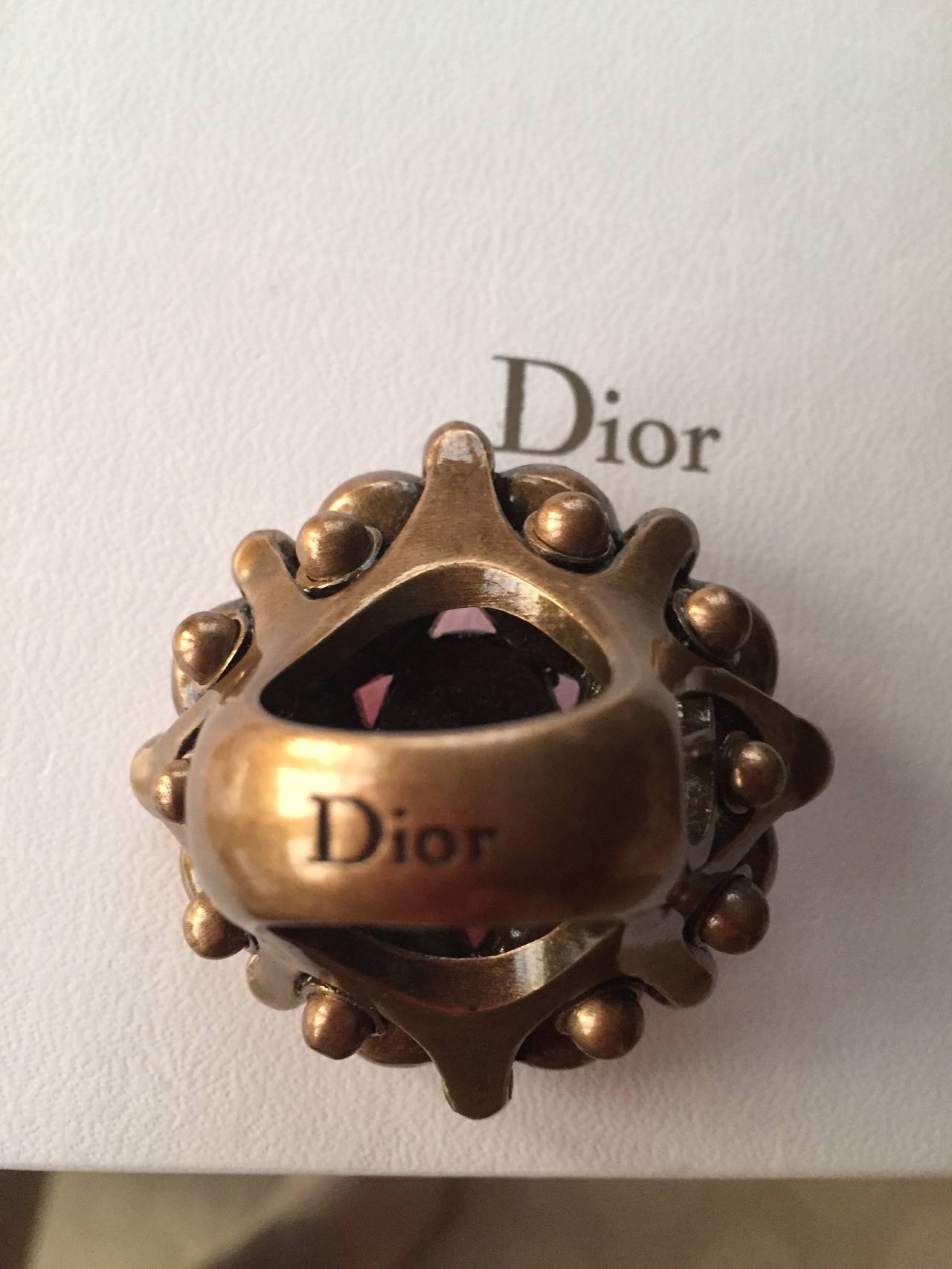 DIor by Galliano Large Cocktail Ring 3