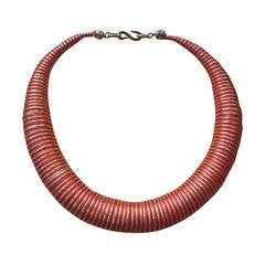 Yves Saint Laurent 1970's "African" Chocker Necklace