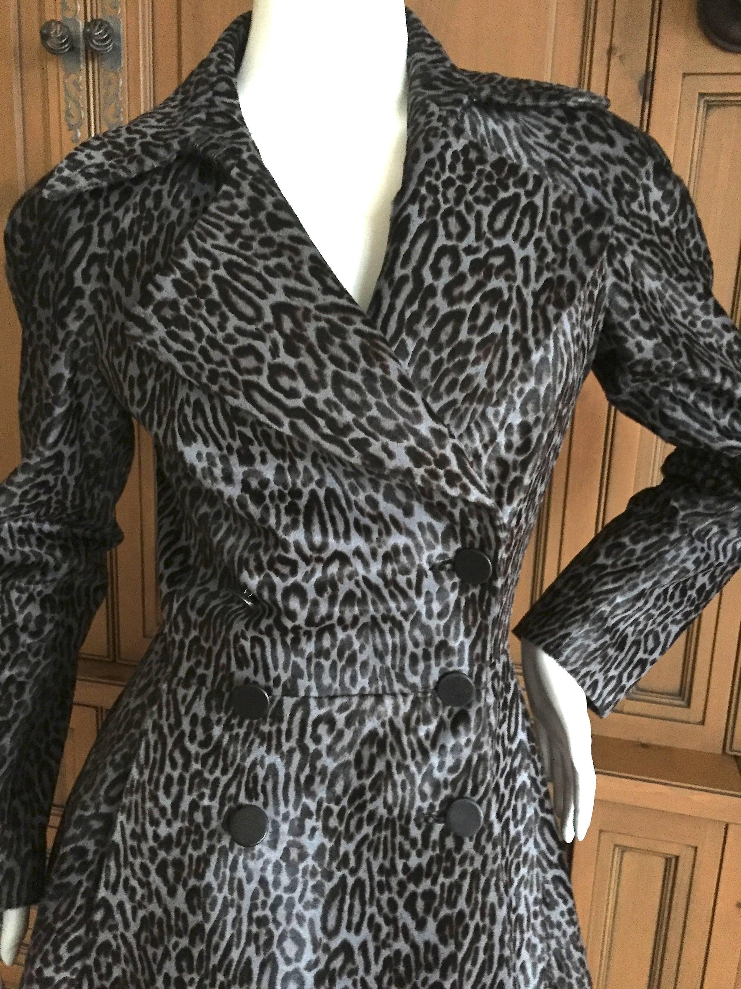 Azzedine Alaia Ponyhair Leopard Print Coat 4
