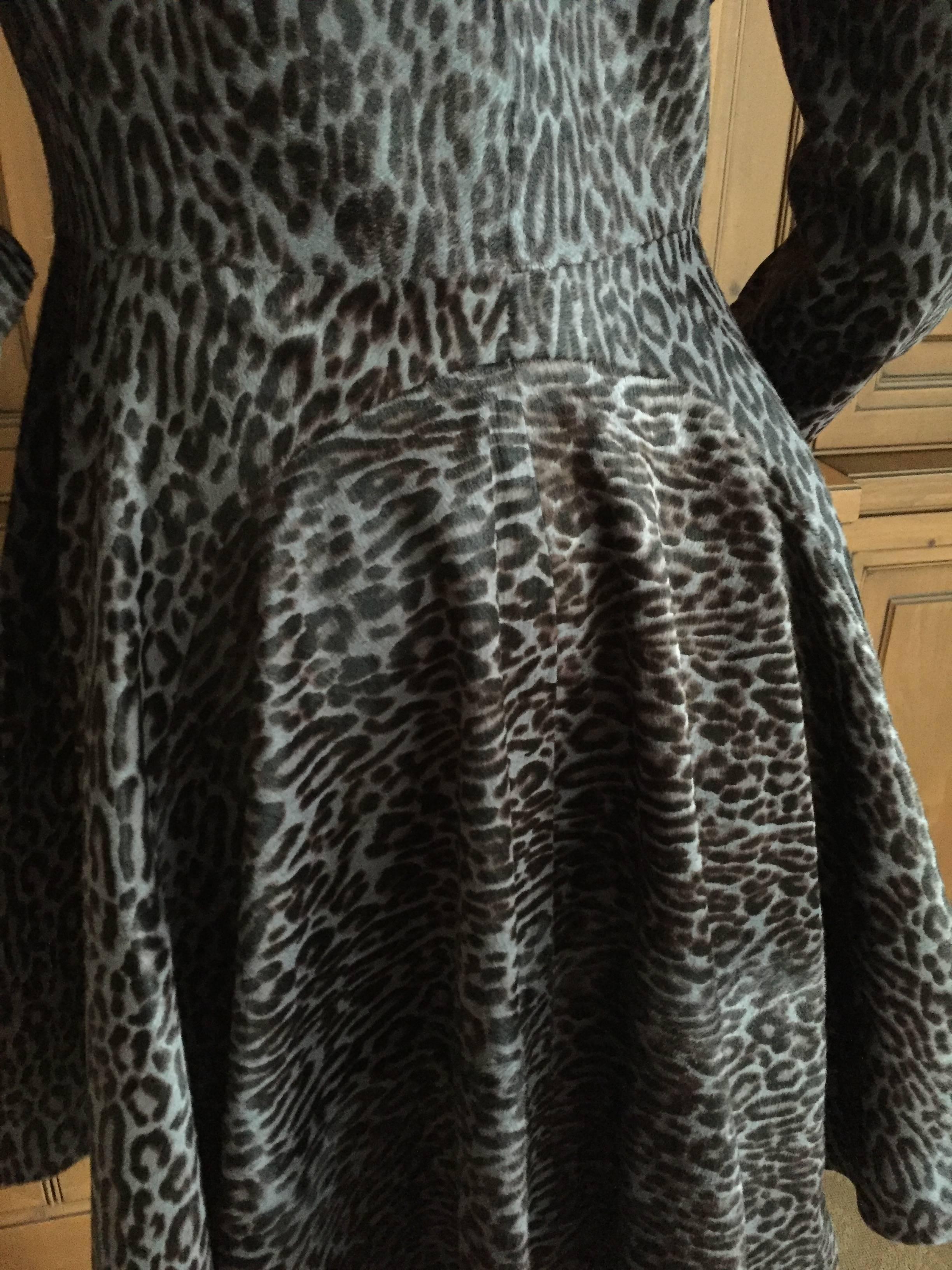 Azzedine Alaia Ponyhair Leopard Print Coat 3