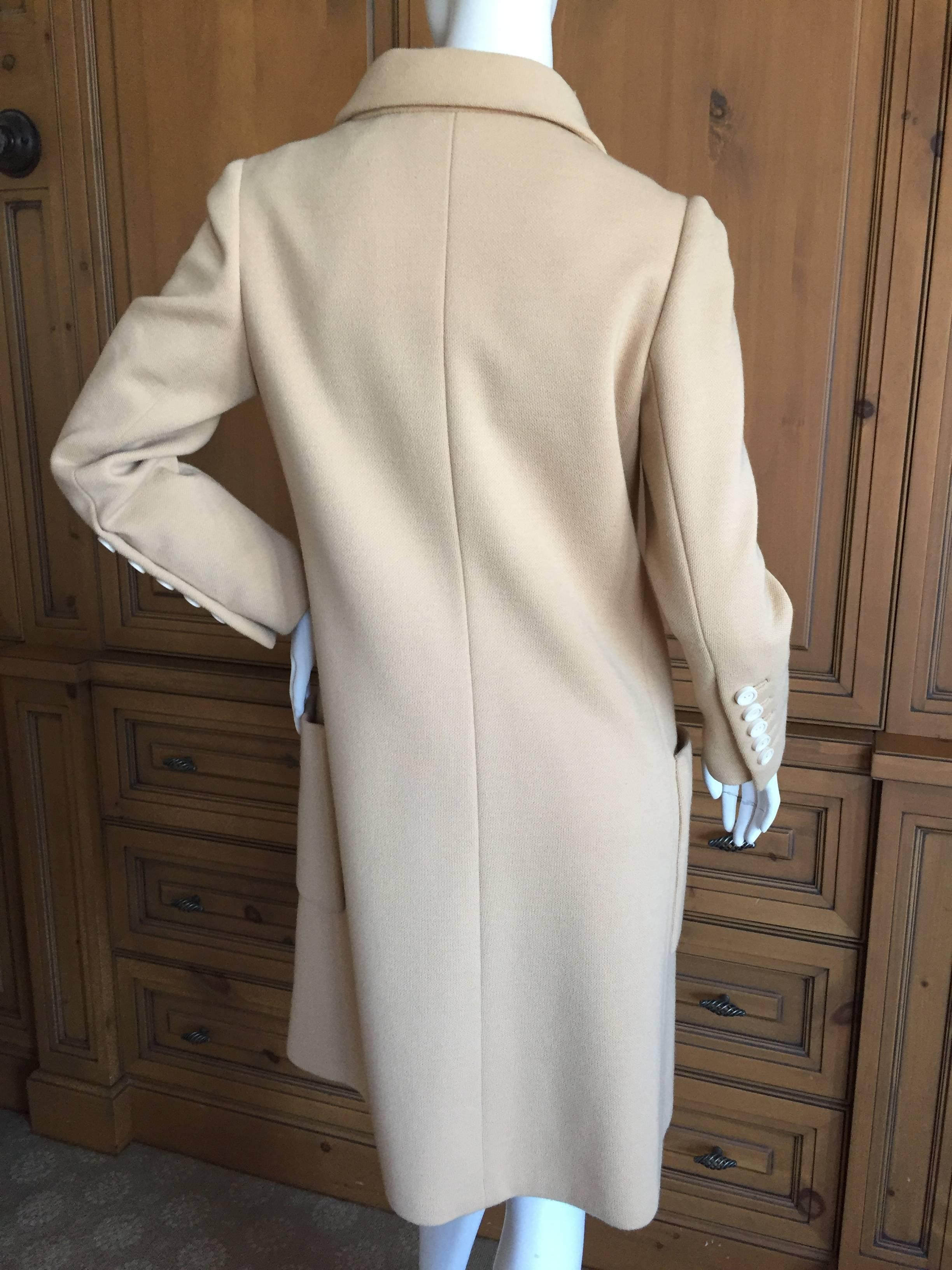 Norman Norell 1960 Light Brown Coat For Sale 2