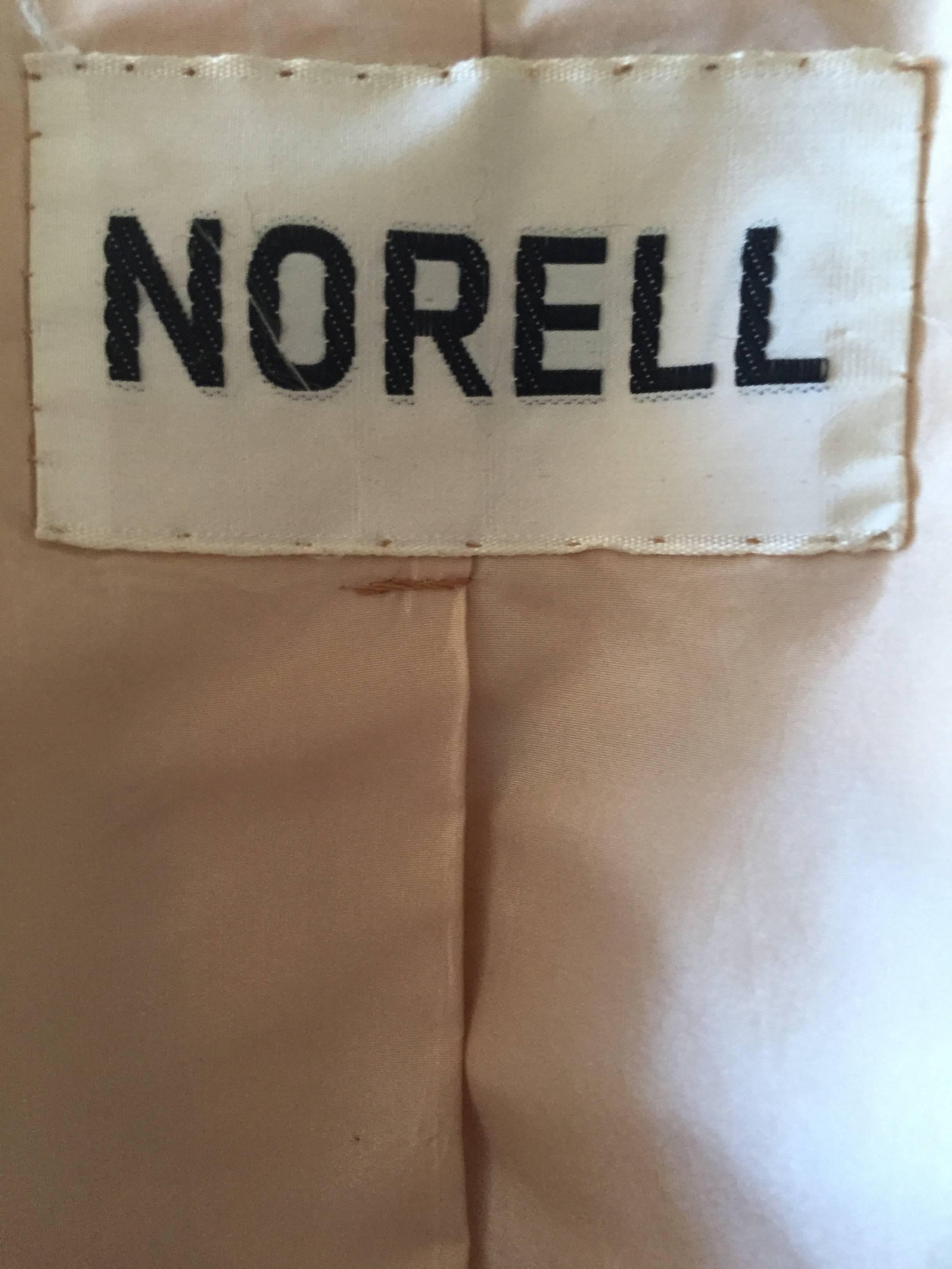 Norman Norell 1960 Light Brown Coat For Sale 3