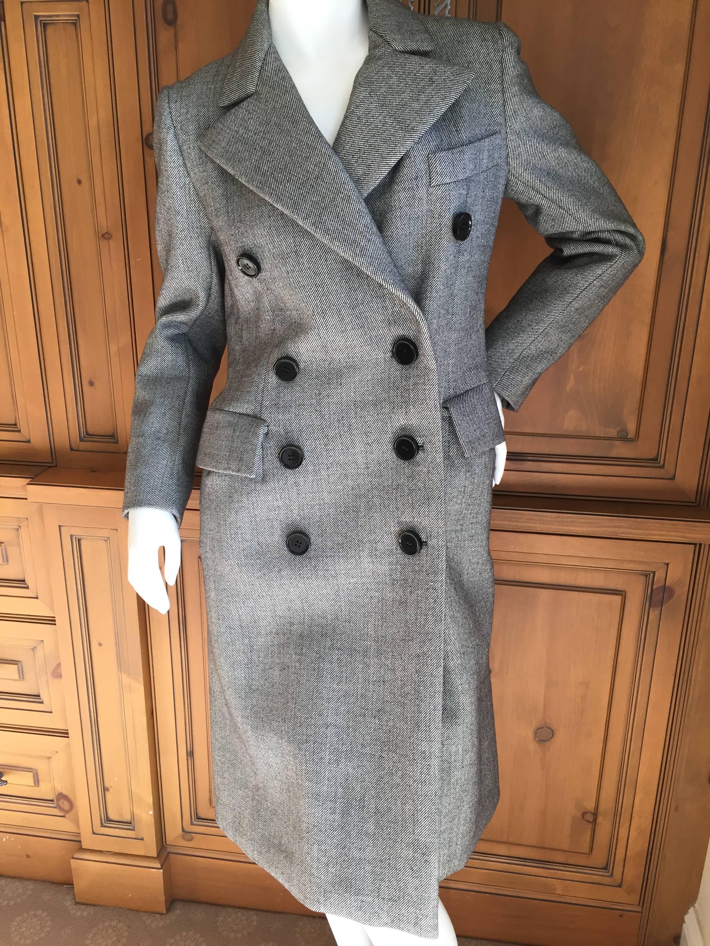 Norman Norell Gray Wool Coat  5