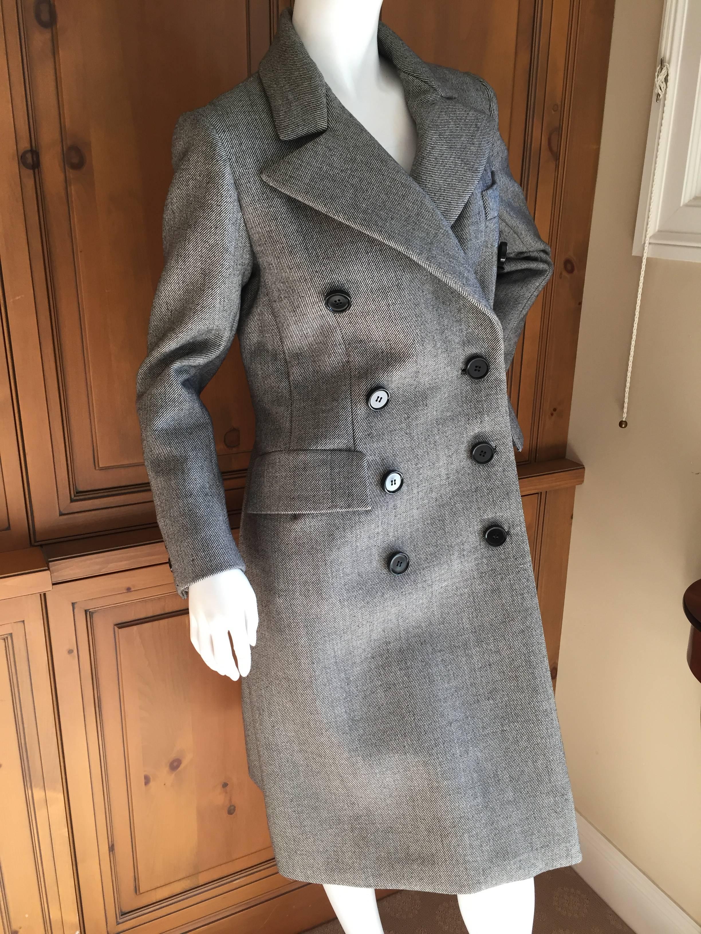 Norman Norell Gray Wool Coat  1