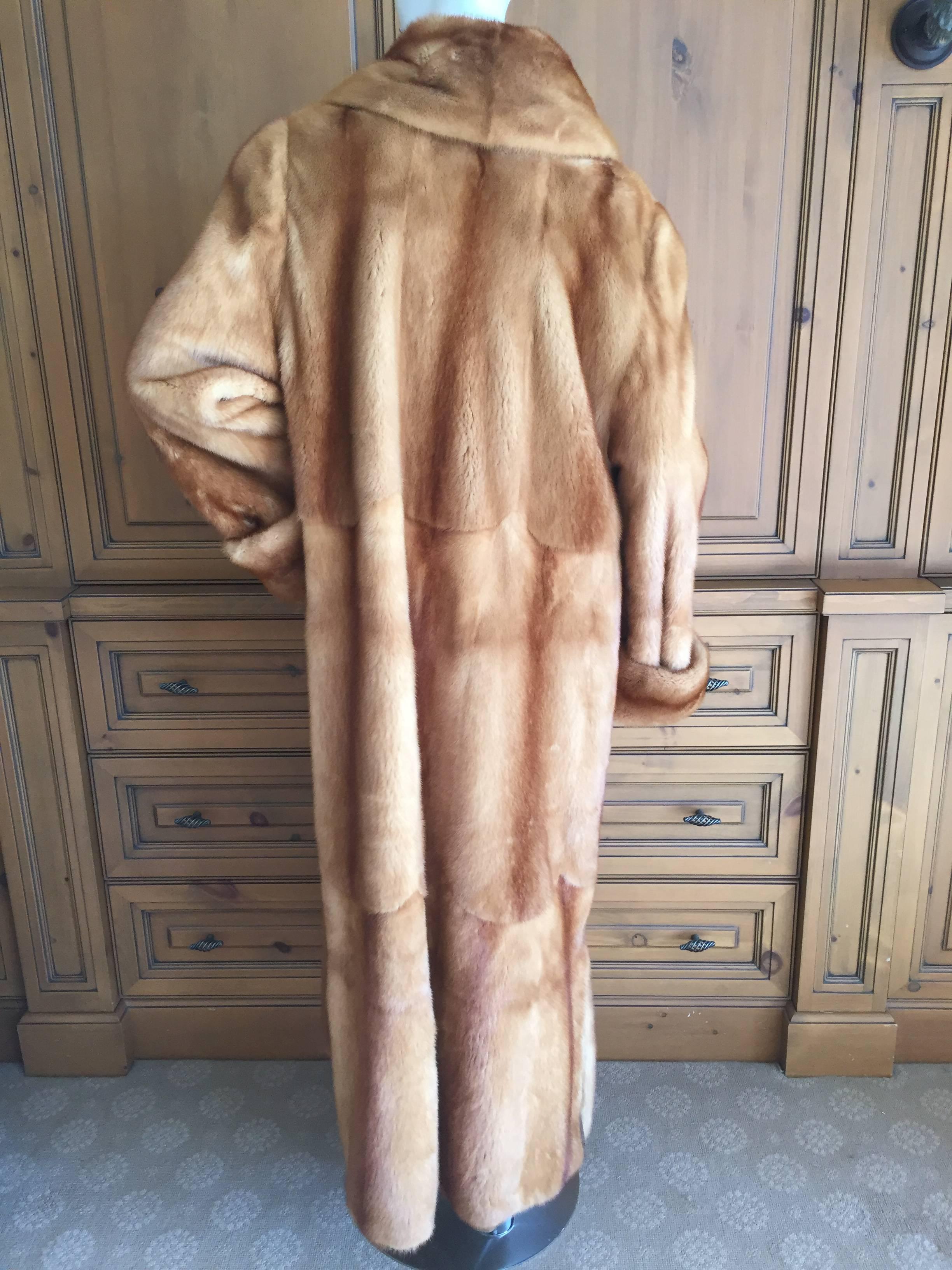 Floorlength Blonde Mink Reversible Coat from Fendi 6