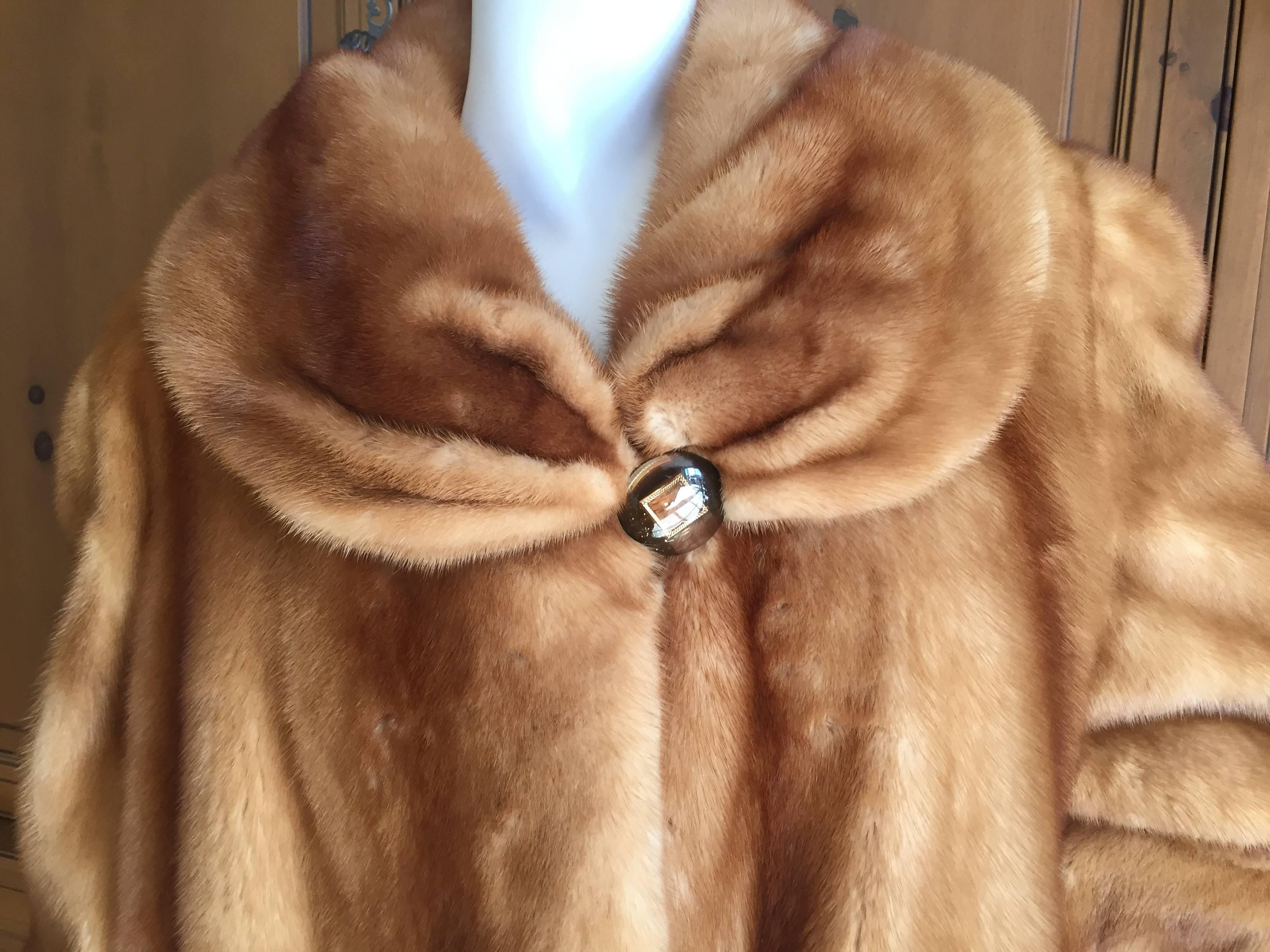 Floorlength Blonde Mink Reversible Coat from Fendi 3