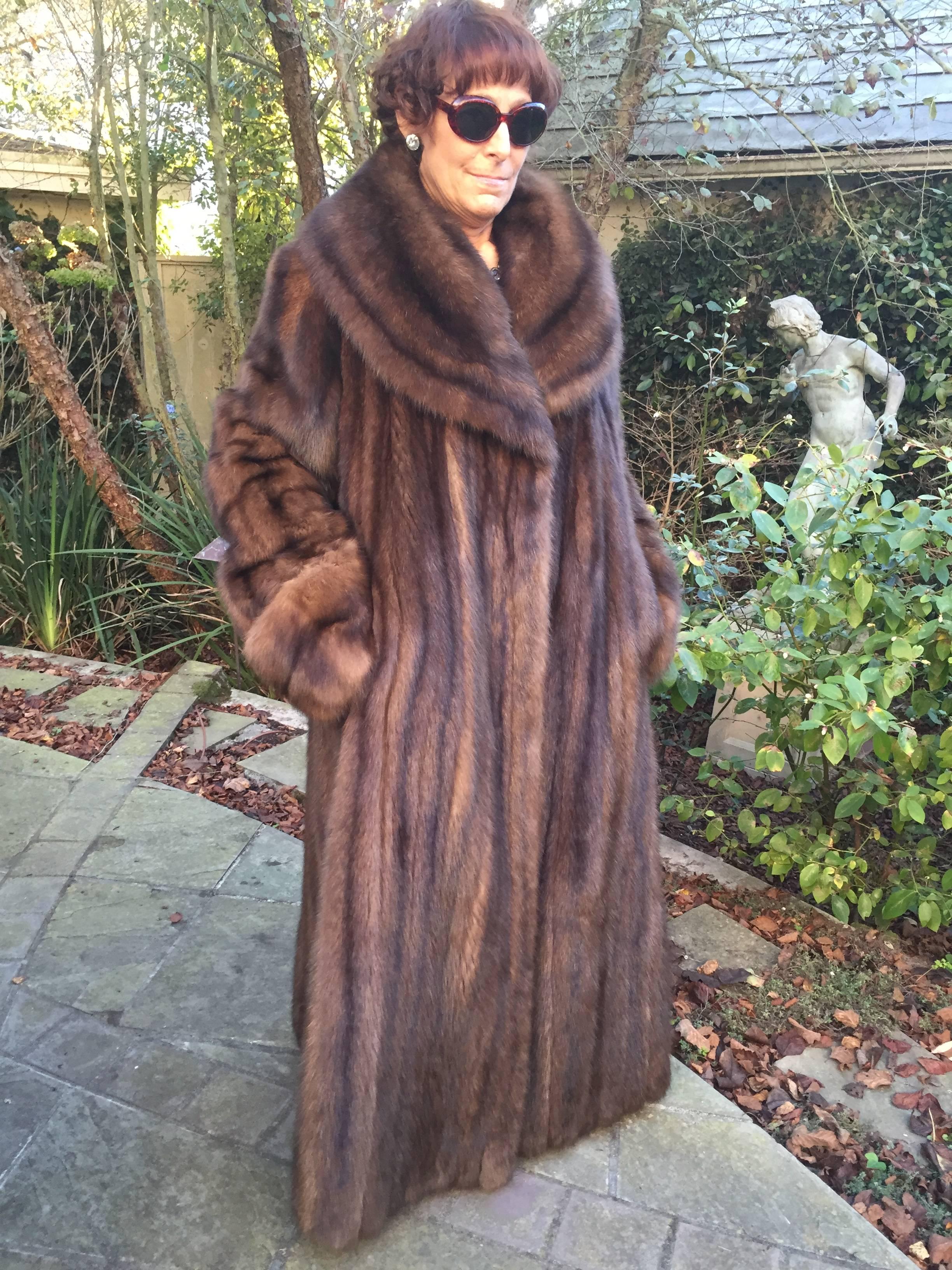 full length sable coat