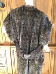 Fendi by Lagerfeld Vintage Feather Pattern Fur Vest