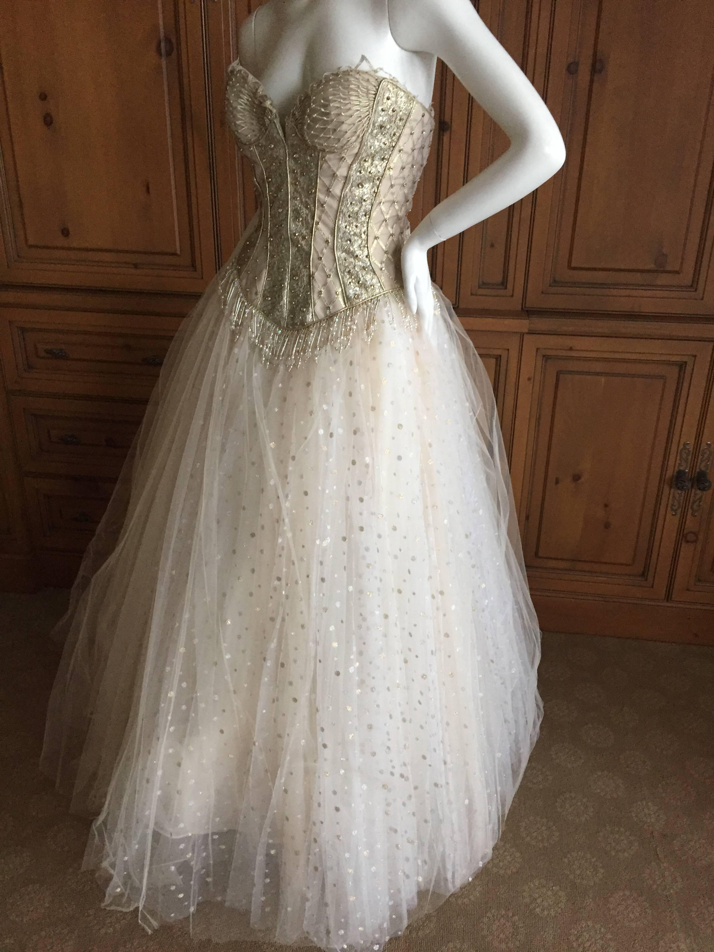 Bob Mackie One of a Kind Ballerina (Wedding) Dress In Excellent Condition For Sale In Cloverdale, CA