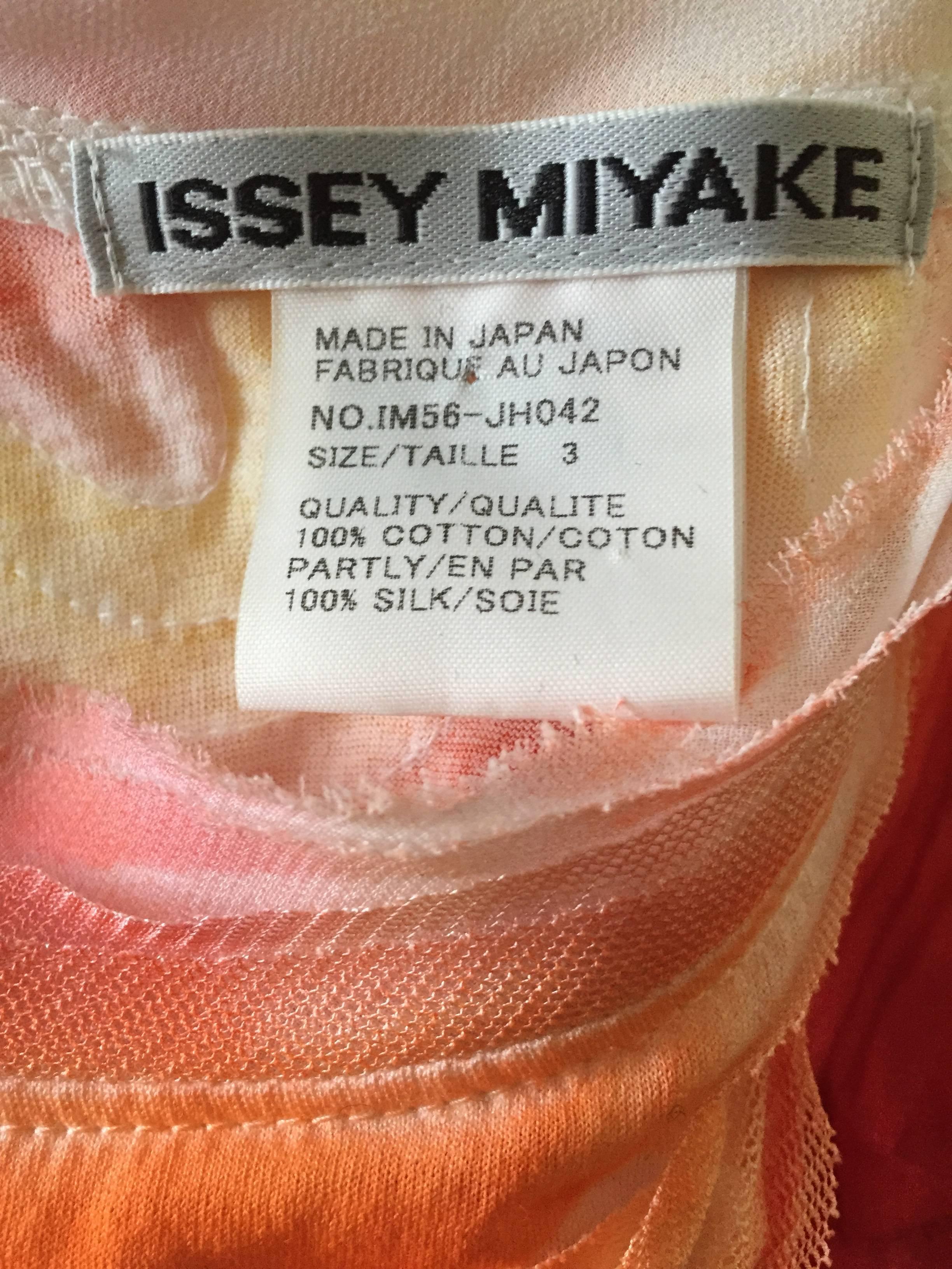 Women's Issey Miyake Colorful Silk Tie Dye Dress