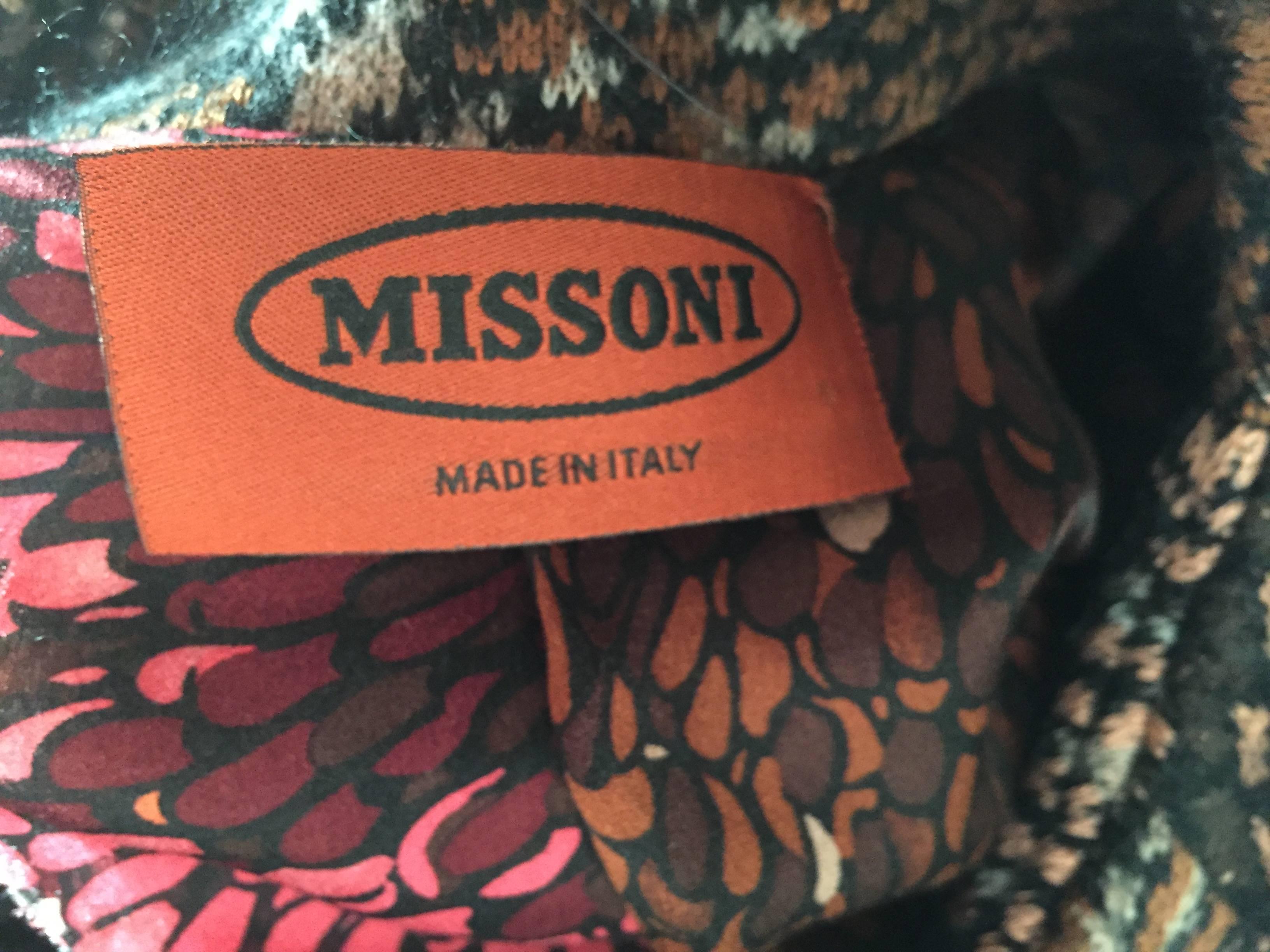 Women's Missoni Luxurious Vintage Mosaic Pattern Cape Coat
