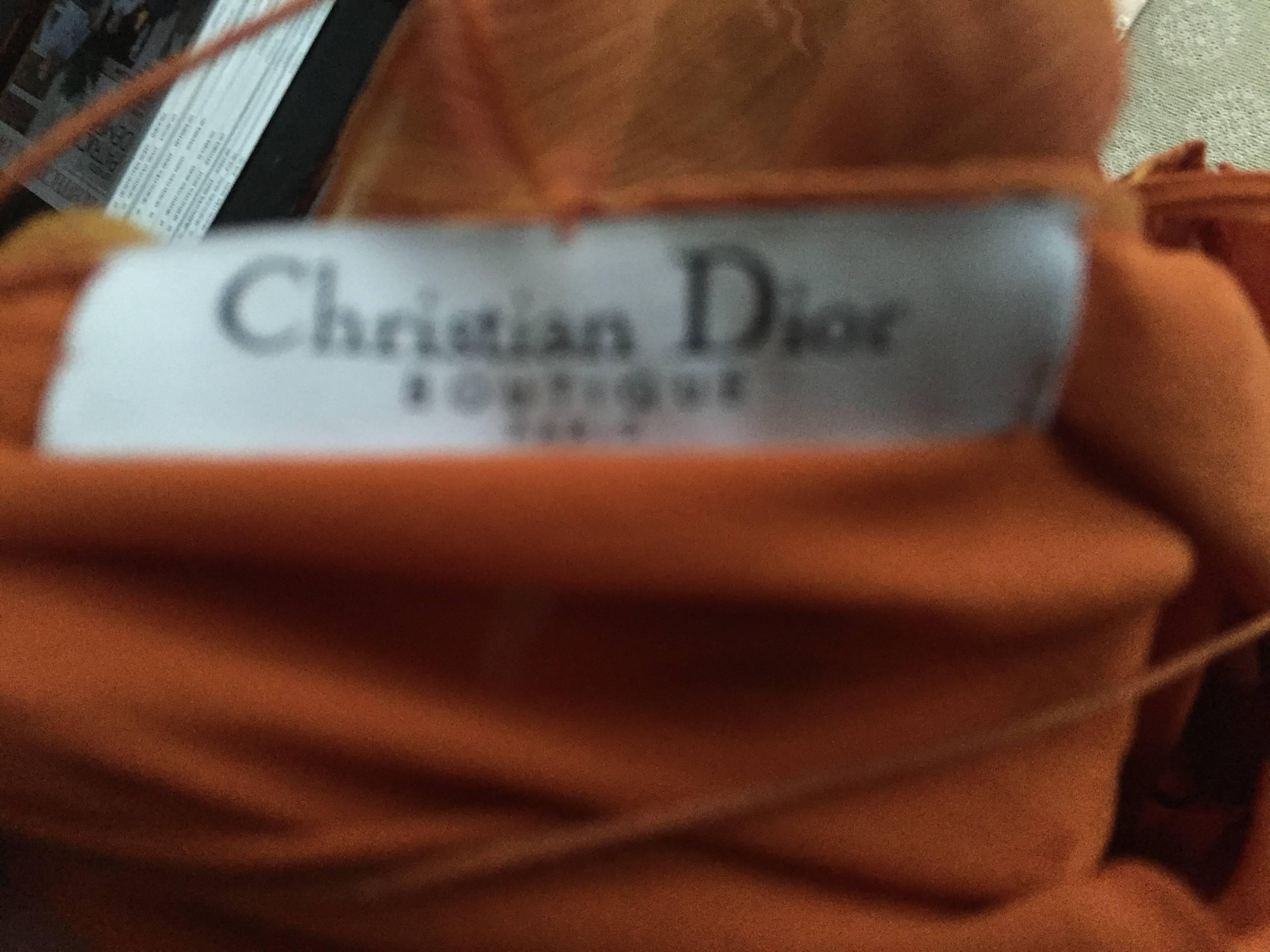 Christian Dior Marigold Ruffled Silk Siren Gown by John Galliano 3