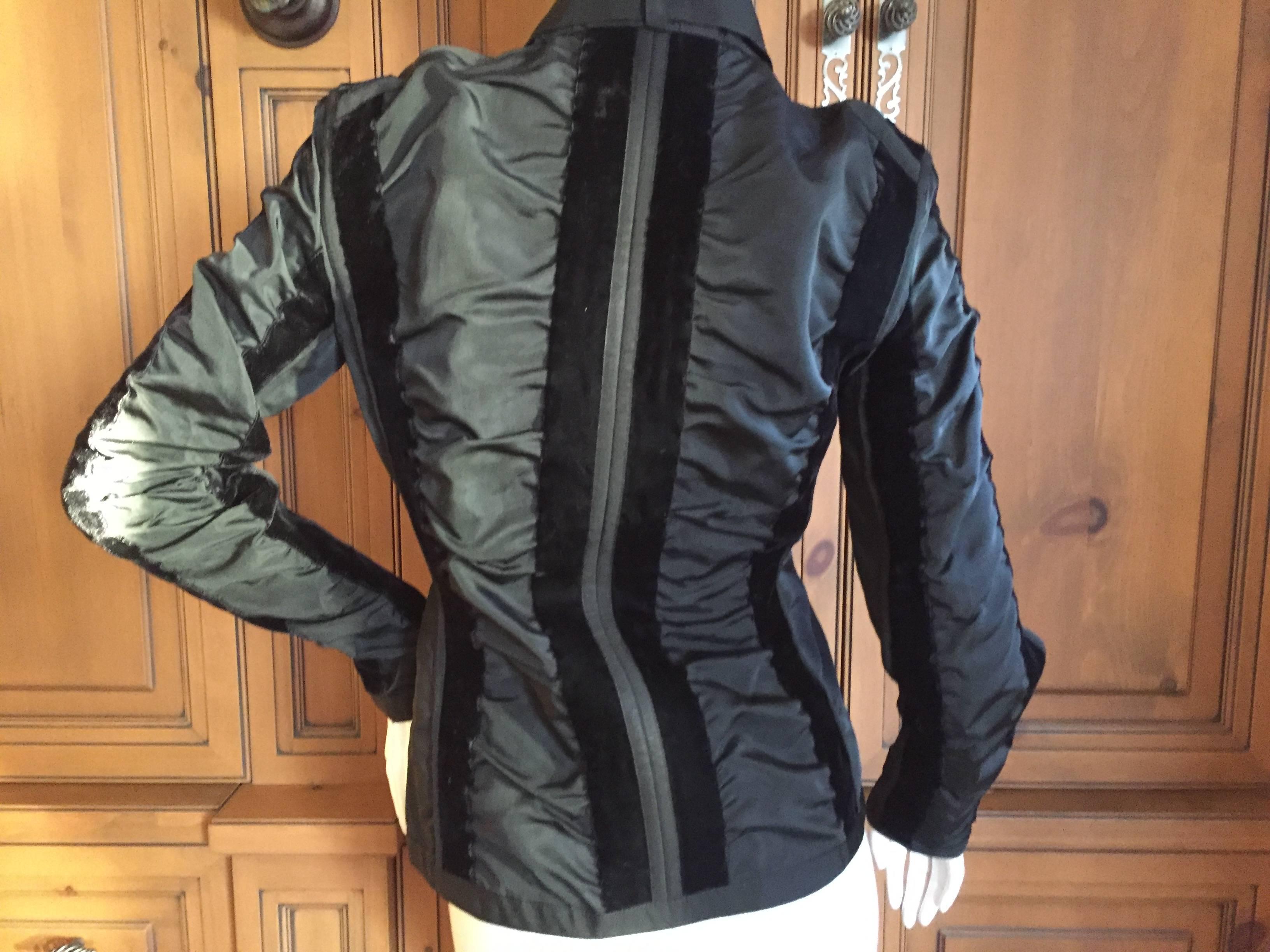 Women's YSL Tom Ford Black Jacket Fall 2002 Look 1 Size 34 For Sale