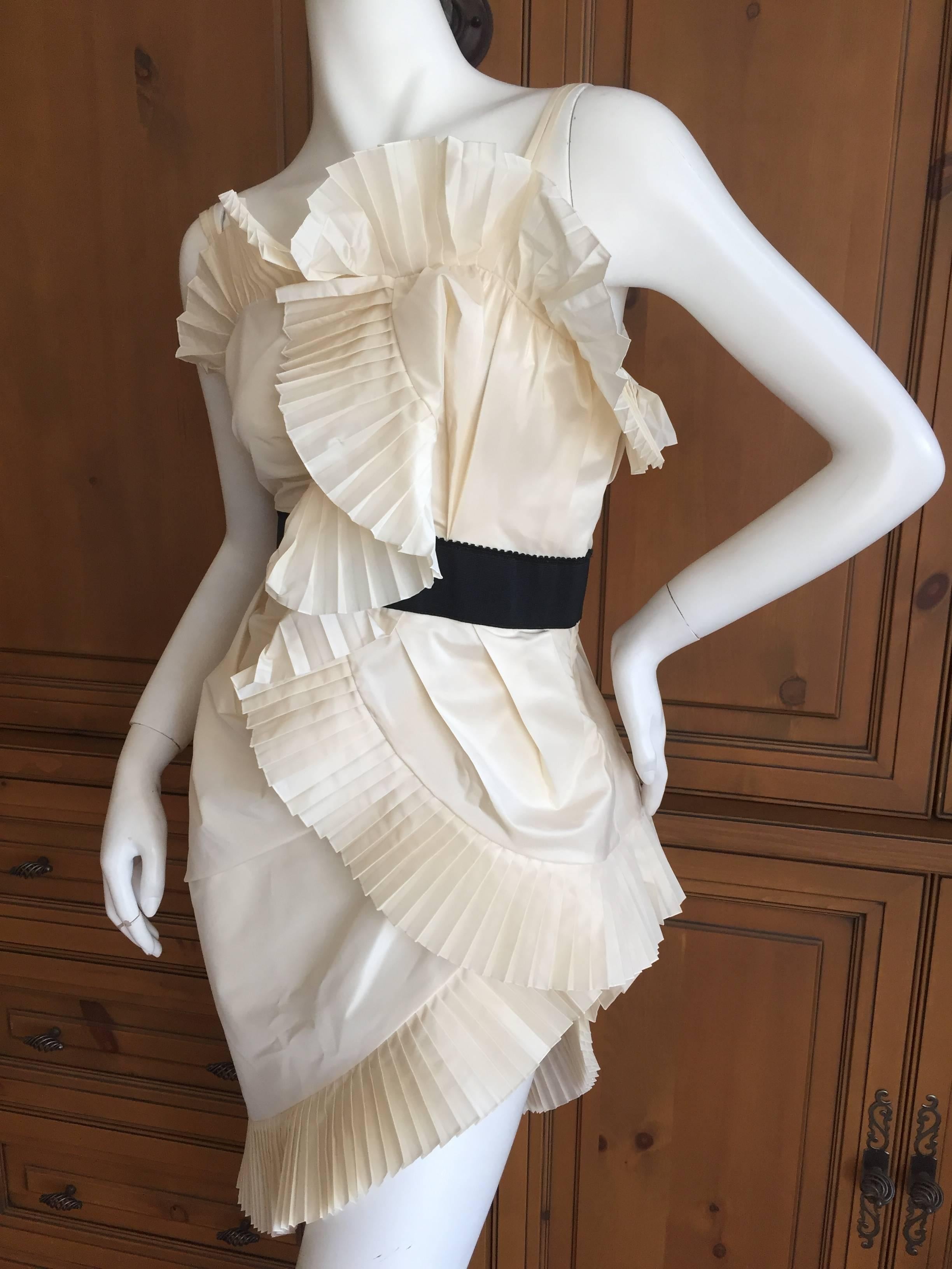 dior pleated dress