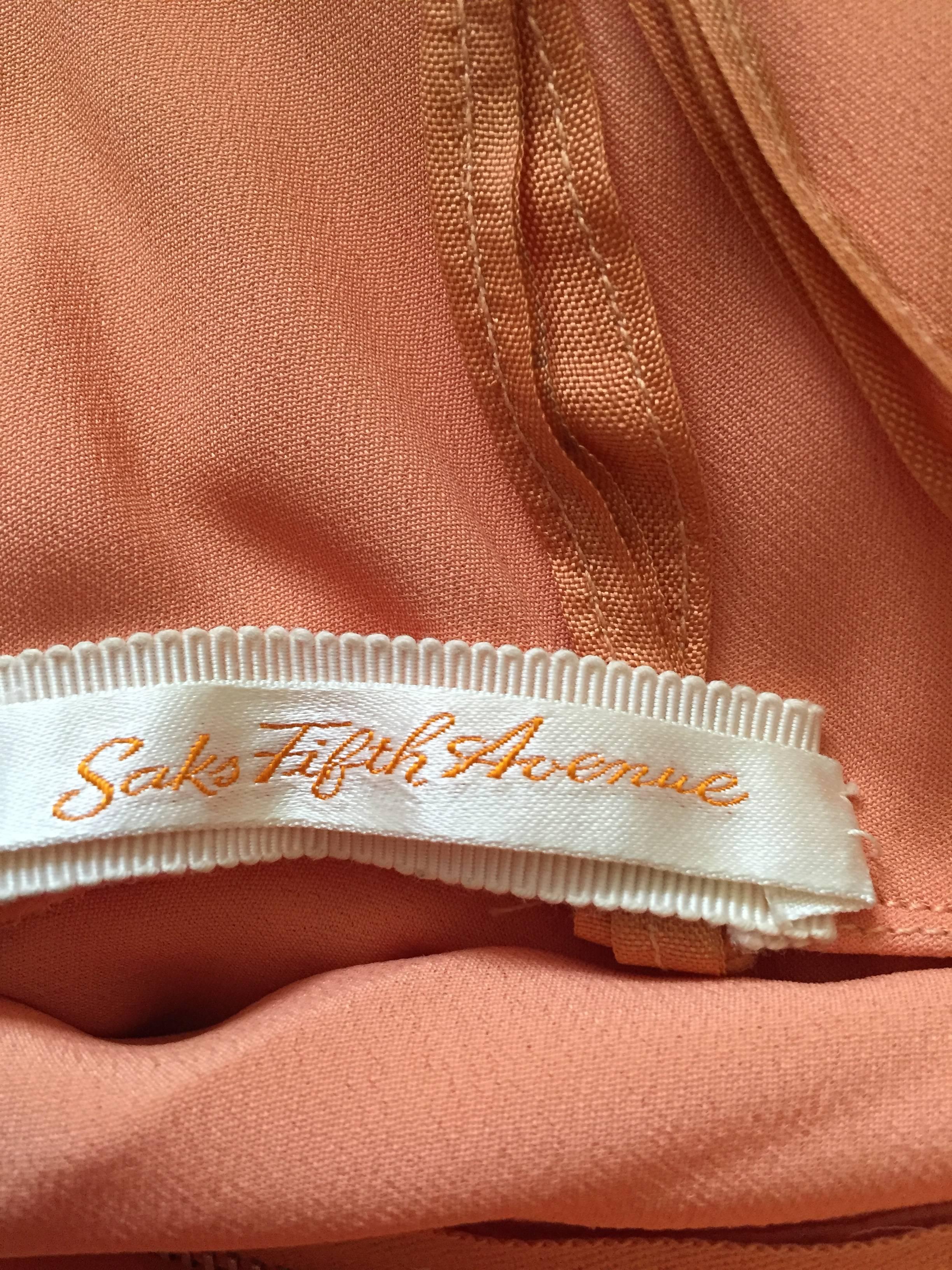 1950 Silk Chiffon Embellished Evening Dress from Saks Fifth Avenue 1