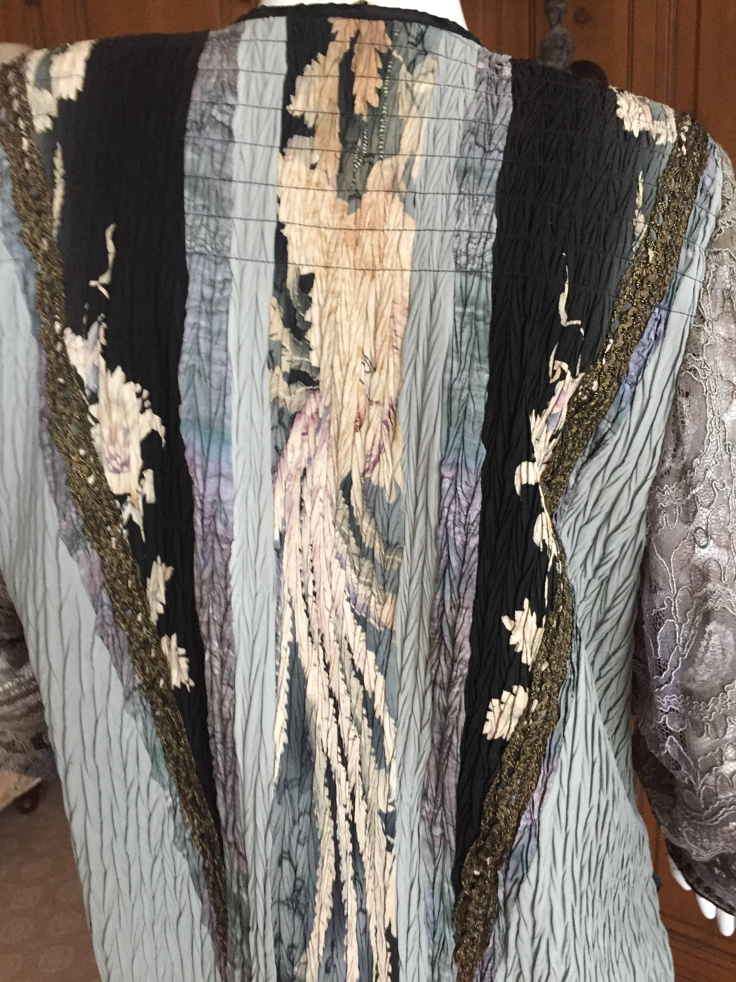 Beautiful handmade jacket and skirt from Janet Kaneko.
Janet Kaneko was an integral part of the  Art to Wear movement championed by Sandra Sakata and her legendary San Francisco store Obiko.
Kameko fashioned her pieces using antique fabric's,