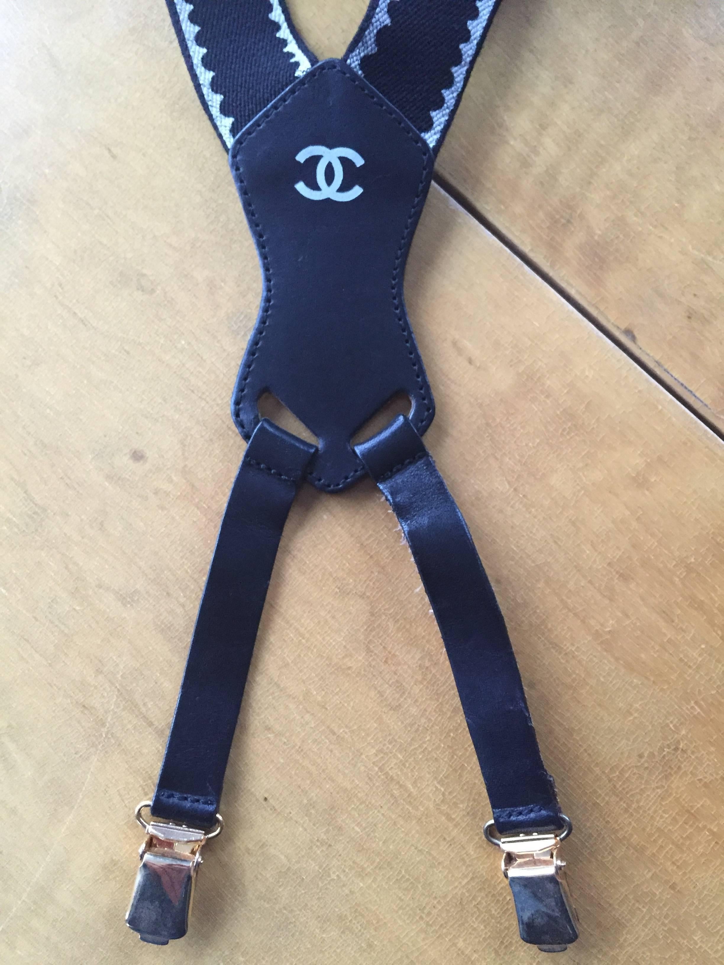 fake chanel suspenders