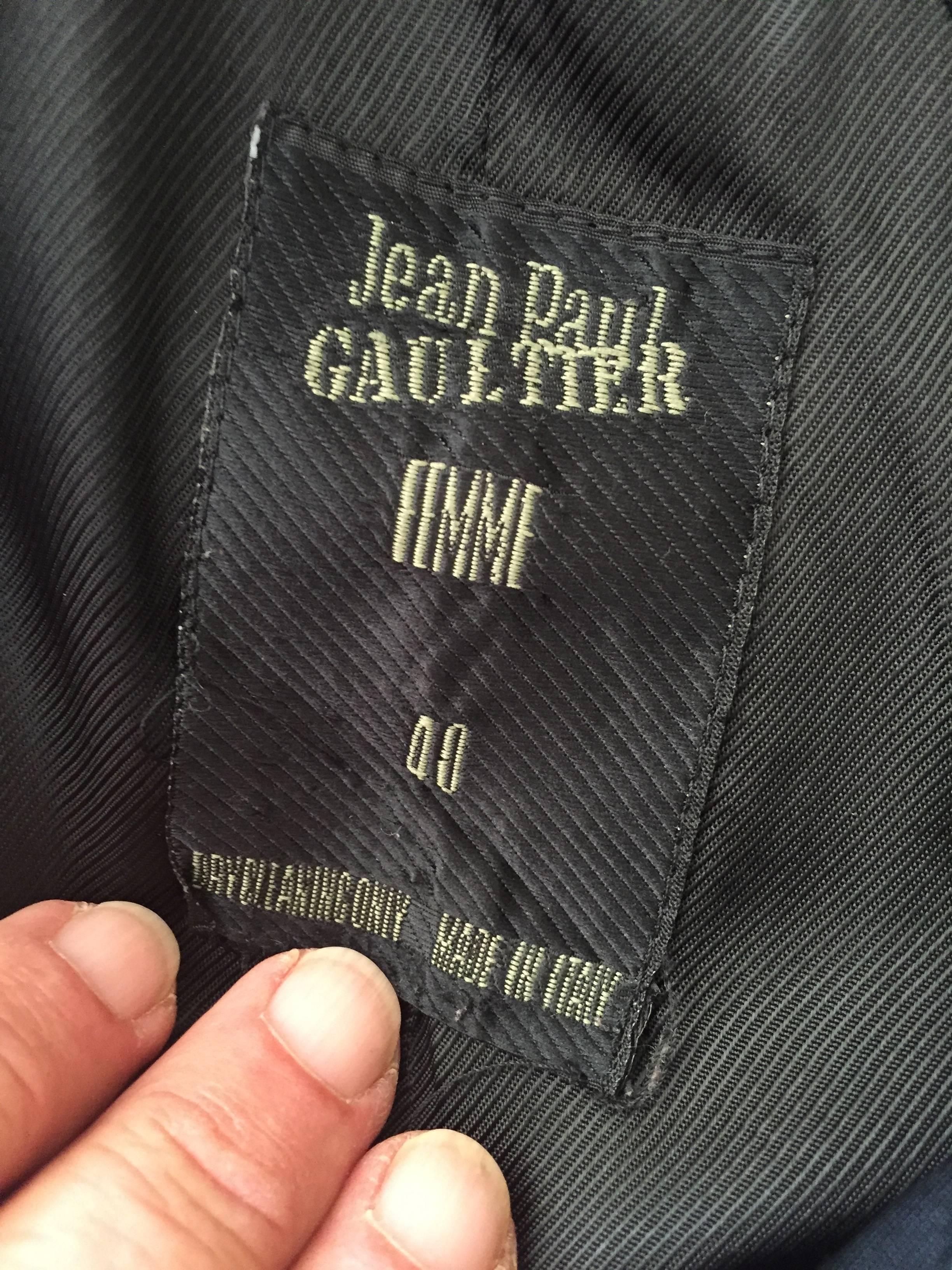 Jean Paul Gaultier 80's Ones Sleeve Black Jacket 4