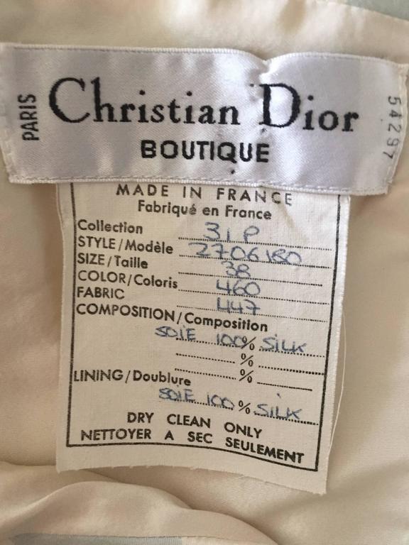 Christian Dior Numbered Stripe Silk Gazar Dress SS 1993 by Gianfranco ...