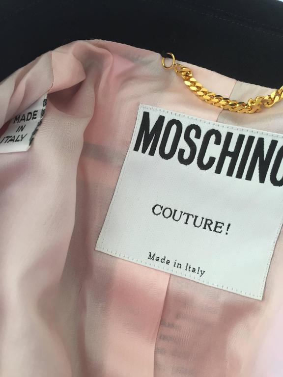 Moschino Couture Newsprint Jacket at 1stDibs