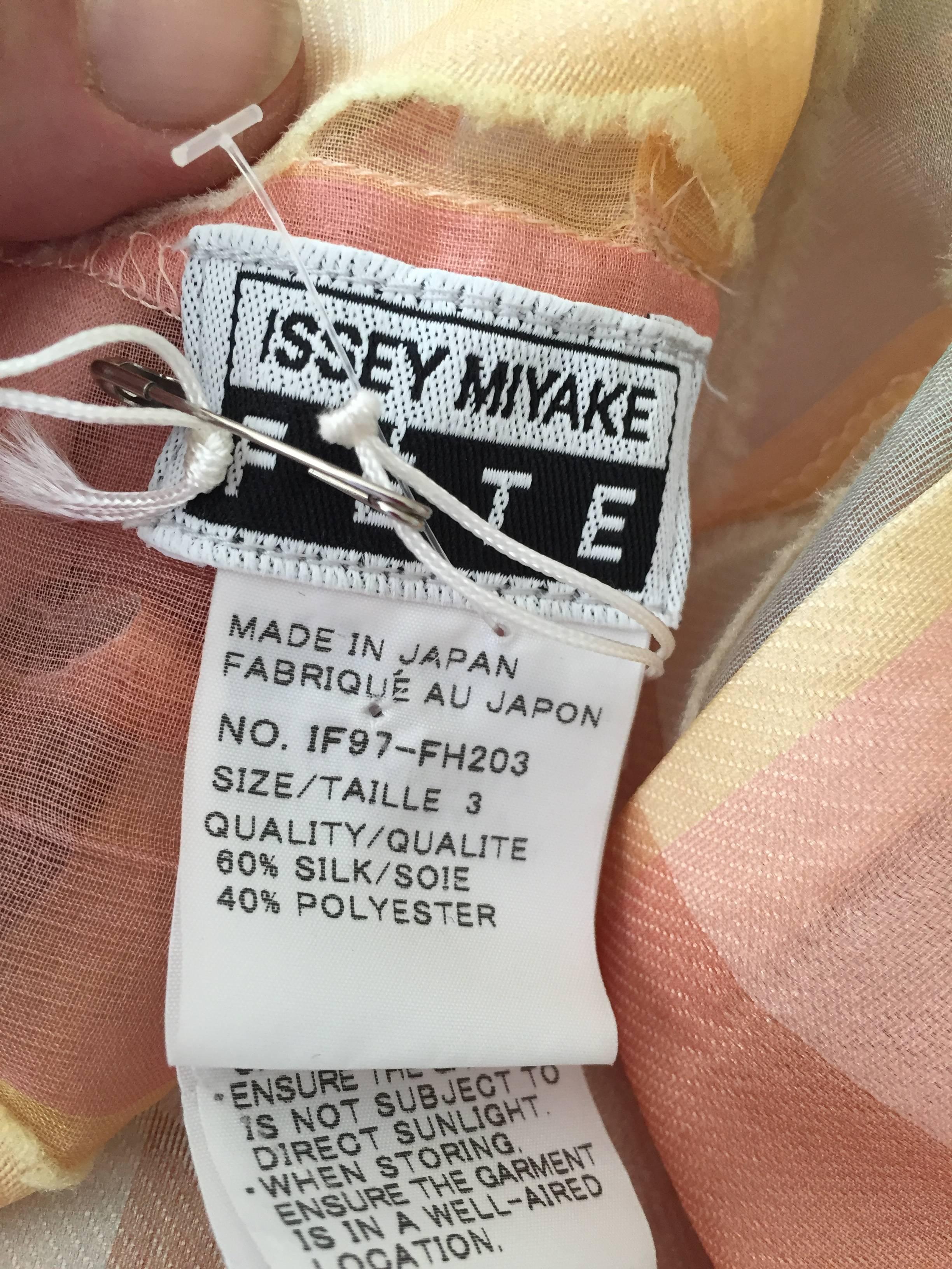 Issey Miyake Sheer Festive Pattern Dress 4