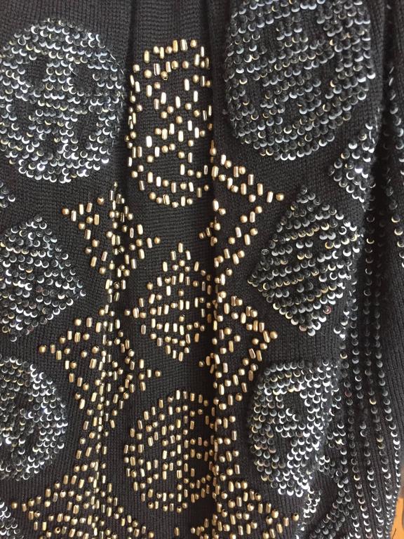 Yves Saint Laurent Egyptian Assuit Pattern Embellished Bubble Dress For ...