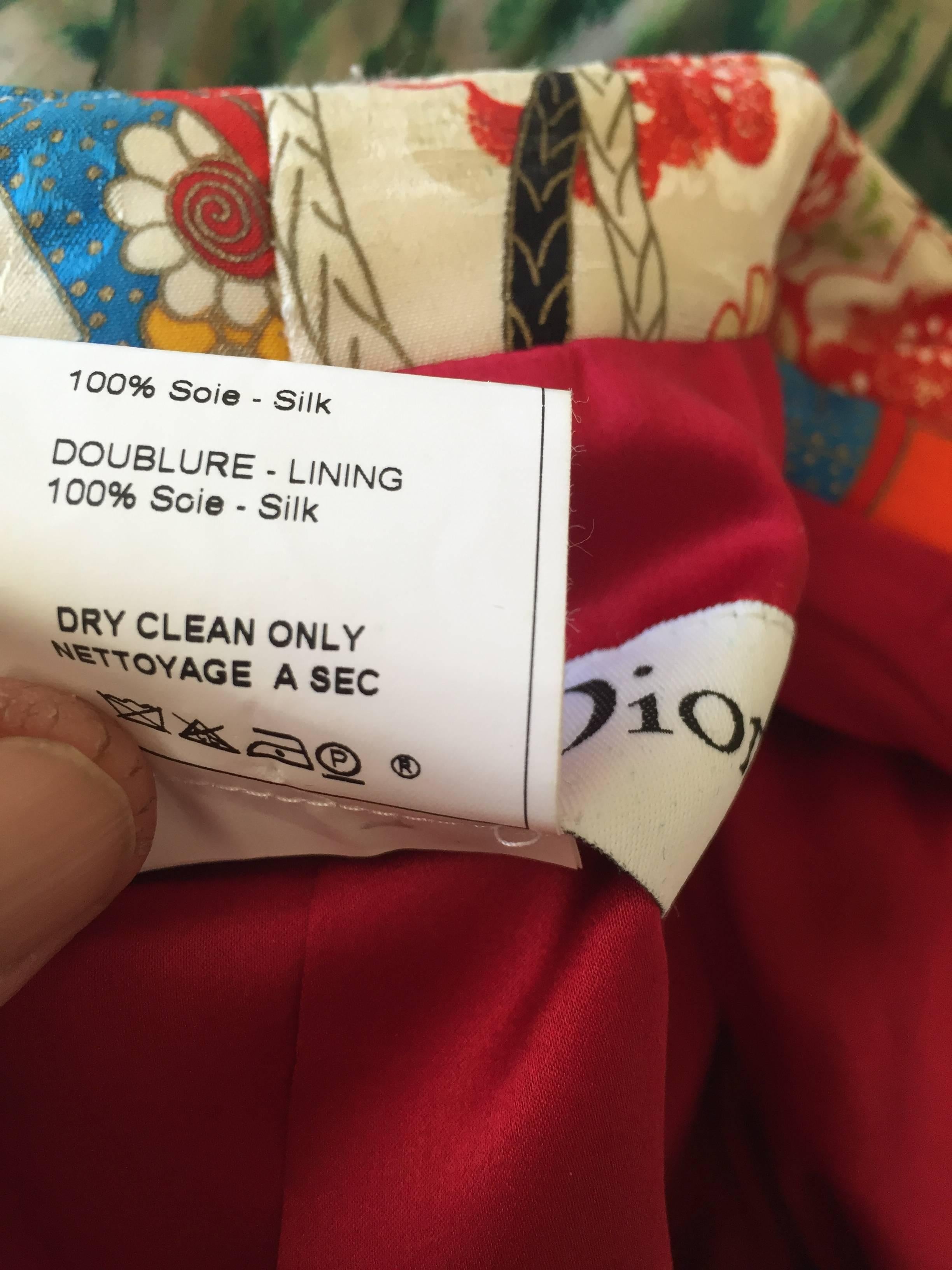 Christian DIor Japanese Silk Kimono Style Belted Coat by John Galliano 1