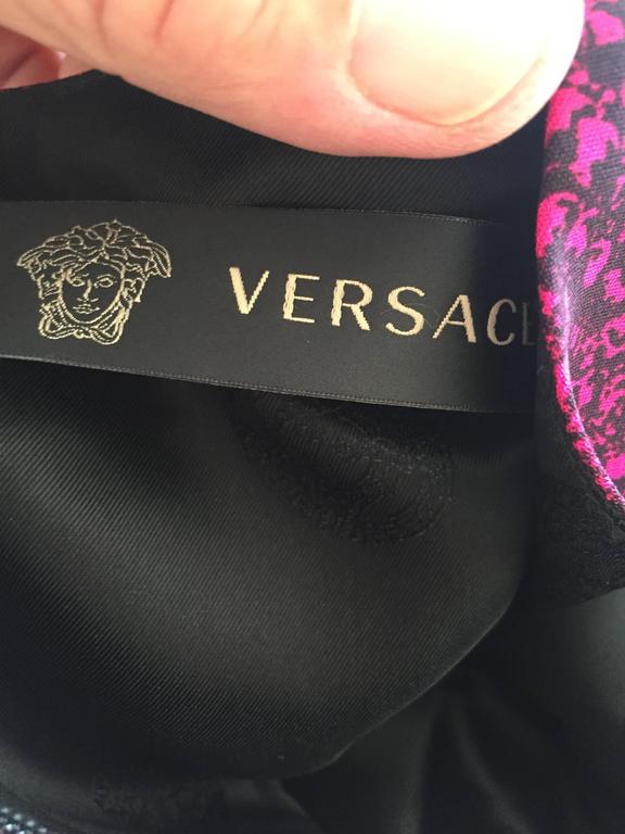 Versace Neo Baroque Leopard Print Dress at 1stdibs
